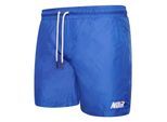 Societe Noir Heren Belettering Relaxed Fit Zwemshort (Kobalt)