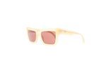 Off-White Firenze zonnebril met vierkant montuur voor volwassenen (Zandbruin)