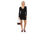Brave Soul Mini-jurk met lange mouwen voor dames (Zwart)