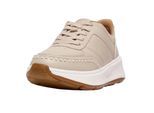 FitFlop Gehaakte leren platte sneakers voor dames (Beige)