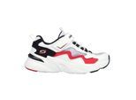 Skechers Mesh-sportschoenen voor kinderen (Wit, Rood, Zwart)