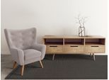 Sisalteppich DEKOWE "Mara S2 mit Bordüre Spezial", nachtgrau, B:100cm H:5mm L:150cm, Sisal, Teppiche, Sisalteppich, 100% Sisal, auch als Läufer, Wohnzimmer
