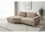 Ecksofa SIT & MORE "Concept", taupe, B:237cm H:84cm T:126cm, 100% Polyester, Sofas, Ecksofa, Modernes Sofa in drei Fußfarben zur Auswahl