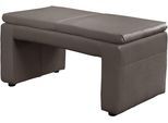 Hockerbank EXXPO - SOFA FASHION "Cortado", braun, B:101cm H:49cm T:53cm, Samtvelour (Zusammensetzung: 100% PES), Hocker, Polsterbank, hohe Bodenfreiheit, schöne Detailverarbeitung