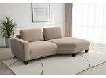 Ecksofa SIT & MORE "Concept", taupe, B:237cm H:84cm T:126cm, 100% Polyester, Sofas, Ecksofa, Modernes Sofa in drei Fußfarben zur Auswahl