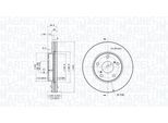MAGNETI MARELLI Bremsscheibe 360406102001 273mm 26mm für TOYOTA