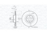 MAGNETI MARELLI Bremsscheibe 360406192701 belüftet 345mm 30mm für Audi