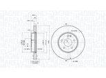 MAGNETI MARELLI Bremsscheibe 360406006301 belüftet 288mm 25mm für Mercedes