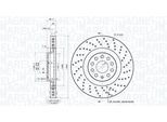 MAGNETI MARELLI Bremsscheibe 360406185402 belüftet 340mm 30mm für Audi VW Skoda