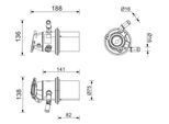 MAHLE Kühler, Abgasrückführung ce62000p für Fiat