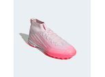 Fußballschuh ADIDAS PERFORMANCE "F50 SPARKFUSION LEAGUE KIDS MID-CUT-, TURF", Mädchen, Gr. 38, rosa (solar turbo, ftwr weiß, distilled pink), Synthetik, Textil, Schuhe Fußballschuh, für Kinder & Jugendliche