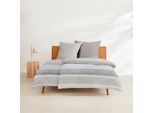 Bettwäsche S.OLIVER "Satinbettwäsche s.Oliver", beige (beige, grau), B/L: 135cm x 200cm, 1 Stk., 1 Stk., Mako-Satin, B/L: 80cm x 80cm, 2 Stk., Mako-Satin, Obermaterial: 76% Baumwolle, 24% Polyester, Bettwäsche, Bettwäsche, Aquarell Optik