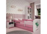 Mid.you , Weiß, Pink , Holz , Birke , Sperrholz,Schichtholz , H2 , 1-Zonen , links montierbar, rechts montierbar , 80x160 cm , nicht verstellbar ,