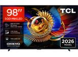 TCL LED-Fernseher "98Q7D Pro", Energieeffizienz: D (A-G), schwarz, 98 ″, Fernseher, SQD-Mini LED, AiPQ Prozessor,ONKYO 2.1, Dolby Vision, Apple AirPlay 2