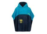 Badeponcho TROLLKIDS "Kids Kvalvika Surf Poncho", Kinder, Gr. 98, vivid blau, mystic blau, Obermaterial: 100% Polyester, Hausmäntel, für Kinder und Jugendliche, bequeme Passform, aus Polyester