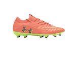Under Armour Magnetico Elite 4 voetbalschoenen voor heren, voor harde ondergrond (Oranje)