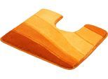 Badematte KLEINE WOLKE "Ocean, Badvorleger, Badezimmer Teppich" Gr. 14, gelb (safran), H:21mm, Kunstfaser, Badematten, Badematte, Badteppich, Wellen Design, mit Farbverlauf, Hoch-Tief Effekt, waschbar