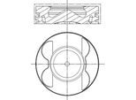MAHLE Kolben 001pi00178000 für Zylinder 1-3 Mercedes