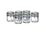 Mäser , Glas , 6.5x7.6 cm , lebensmittelecht, Bügelverschluss, luftdichter Verschluss, auslaufsicher, unbefüllt ,