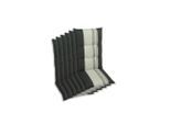 Sesselauflagenset, Anthrazit, Textil, 6-teilig, Schriftzug, Füllung: Schaumstoff, Vlies, 50x7x120 cm, Oeko-Tex® Standard 100, pflegeleicht, hochwertige Qualität, langlebig, für den Außenbereich geeignet, mittels Bändern zu befestigen, Gurtband befestigen, Outdoor-Kissen, Gartenstuhlauflagen, Hochlehner-Auflagen
