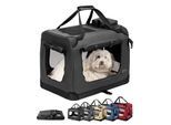 Lionto Hundetransportbox - faltbar - schwarz M