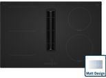 BOSCH Kochfeld mit Dunstabzug "PVS81AB16E", Energieeffizienz: B (A+++-D), mattschwarz, B:80,2cm H:22,3cm T:52,2cm, Kochfelder, Mattes Design in Carbon Black und integriertes Lüftungsmodul