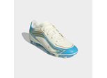 Fußballschuh ADIDAS PERFORMANCE "F50 MESSI CLUB KIDS, FESTE/GEMISCHTE BÖDEN", Mädchen, Gr. 34, blau (ivory, semi blau burst, icey blau), Synthetik, Schuhe Fußballschuh, für viele verschiedene Böden geeignet, für Jugendliche & Kinder