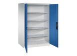 C+P Schwerlastschrank Acurado, 1950x1200x800mm, 7035/5010 ; C + P Möbelsysteme (8934-052|S10172)