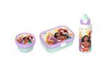 Lunchbox MEPAL "Lunchset Campus 3er Set", bunt (princess power), B:6,8cm H:24,4cm L:24cm, ABS-Kunststoff, Lebensmittelaufbewahrungsbehälter, Lunchbox, Spülmaschinengeeignet