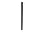 Schake Mittelpfosten für Schutzgeländer Ø60mm + Alu, Kugelkopf Gesamtlänge 1500mm, für Oberholm, (467_02B)
