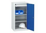 C+P Stahl-Flügeltürenschrank Serie 89, H1000xB100xT500mm, 7035/5010 ; C + P Möbelsysteme (87210-00|S10006)