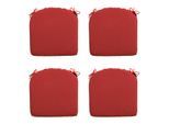 Madison Zitkussen panama brick red 46x48 - 4 stuks