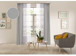 Gardine OTTO HOME "Nivva", grau, B:140cm H:145cm, Polyester, Gardinen, Gardine, Transparent, Kräuselband, Pflegeleicht, 2er Set