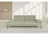Recamiere DIE PLANBAR "MP-IN20126 mit Federkern-Polsterung", beige (grün), B:230cm H:82cm T:115cm, 100% Polyester, Sofas, Recamiere, mit Kopfteilverstellung, wahlweise mit Drehsitz-Funktion