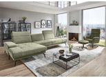 Ecksofa DIE PLANBAR "MP-IN20126 L-Form mit Federkern-Polsterung", grün, B:328cm H:82cm T:190cm, 100% Polyester, Sofas, Ecksofa, mit Kopfteilverstellung, optional Sitztiefen- & Armteilverstellung