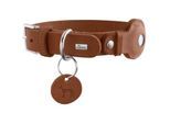 Dog Sport HUNTER Hundehalsband viborg mit halter für apple airtag cognac S