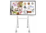 Samsung Flip WM65FX Flipchart 164 cm 65 Zoll inkl. Neomounts MOVE go Flip FL50-515WH1 Rollwagen & Tray CY-TF65BFC
