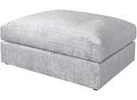 Polsterhocker OTTO HOME "Soft&Cosy XL, B: 101 cm - OTTO. Verlässliche Qualität.", grau (hellgrau), B:101cm H:52cm T:97cm, 100% Polyester, Hocker, Polsterhocker, Mega-Hocker, in Cord oder Chenille-Struktur wählbar