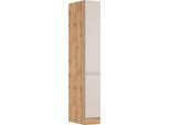 Apothekerschrank KOCHSTATION "KS-Virginia,neu in verbesserter Ausführung", matt kaschmir, wotaneiche, B:30cm H:200cm T:60cm, MDF, Schränke, Apothekerschrank, Breite 30 cm, Höhe 200 cm, 2 Auszüge, Soft-Close-Funktion