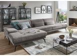 Ecksofa DIE PLANBAR "MP-IN20126 L-Form mit Kaltschaum-Polsterung", grau, B:328cm H:82cm T:190cm, 100% Polyester, Sofas, Ecksofa, mit Kopfteilverstellung, optional Sitztiefen- & Armteilverstellung