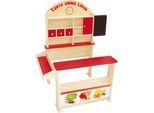 Kaufladen ROBA "Verkaufsstand, bebildert", bunt, Kaufläden, KinderB:103cm H:113cm T:75cm, Holz, Kaufladen, B:103cm H:113cm T:75cm