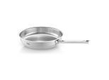 Bratpfanne FISSLER "Original-Profi Collection", silber (silberfarben), H:8,5cm L:51cm Ø:28cm, Pfannen, Bratpfanne, Kaltmetallgriffe;Mess-Skala (L);cookstar Allherdboden;Schüttrand