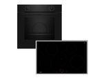 NEFF Backofen-Set "BX18IB", Energieeffizienz: A, schwarz, Herdsets, Steuerung per Fingerdreh & CircoTherm für Backen auf 3 Ebenen, Backofen-Set