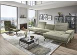 Ecksofa DIE PLANBAR "MP-IN20126 L-Form mit Kaltschaum-Polsterung", grün, B:328cm H:82cm T:190cm, 100% Polyester, Sofas, Ecksofa, mit Kopfteilverstellung, optional Sitztiefen- & Armteilverstellung