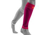 Bandage BAUERFEIND "Compression Sleeves Lower Leg", Gr. XL Umfang: 42cm - 51cm, pink, Obermaterial: 57% Baumwolle, 41% Polyester, 2% Elasthan, Bandagen Bandage, beidseitig tragbar, atmungsaktives Material