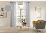 Gardine OTTO HOME "Nivva", grau, B:140cm H:145cm, Polyester, Gardinen, Gardine, Transparent, Ösen- Aufhängung, Pflegeleicht, 2er Set