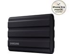SAMSUNG externe SSD "T7 Shield", schwarz, 2 TB, Schreibgeschwindigkeitmaximal 1000 MB/s Lesegeschwindigkeitmaximal 1050 MB/s, Festplatten, externe SSD