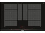 SIEMENS Flex-Induktions-Kochfeld, schwarz, B:81,2cm H:5,1cm T:52cm, Kochfelder, Flexible varioInduktion Plus & intuitive Dual lightSlider-Bedienung, Flex-Induktions-Kochfeld