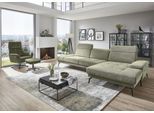 Ecksofa DIE PLANBAR "MP-IN20126 L-Form mit Federkern-Polsterung", grün, B:328cm H:82cm T:190cm, 100% Polyester, Sofas, Ecksofa, mit Kopfteilverstellung, optional Sitztiefen- & Armteilverstellung