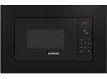 SIEMENS Einbau-Mikrowelle "BE623LMB3", schwarz, B:59,5cm H:38,2cm T:33,5cm, Mikrowellen, Leichte humidClean Plus-Reinigung & perfekte Grillbräunung, Einbau-Mikrowelle
